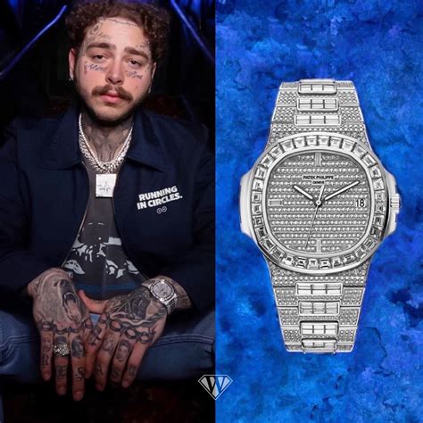 patek philippe nautilus factory post malone|Post Malone’s insane watch collection Part 2: With Rockstar Ratings.